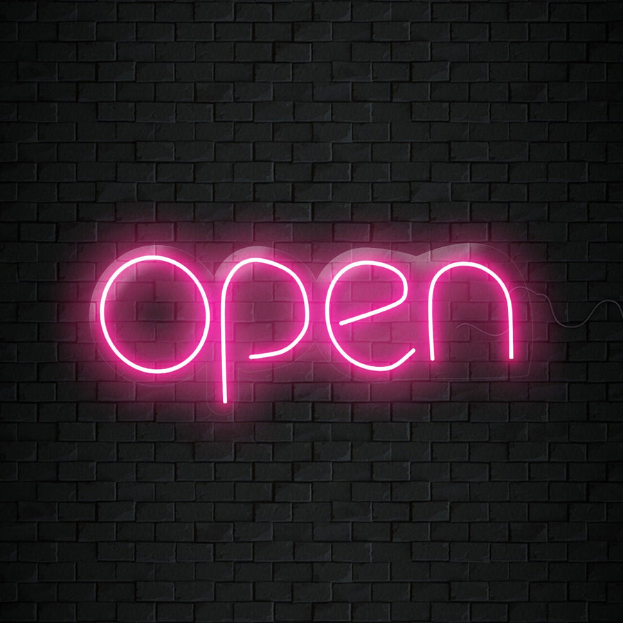 Open Neon Sign