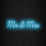 Mr and Mrs Neon Sign