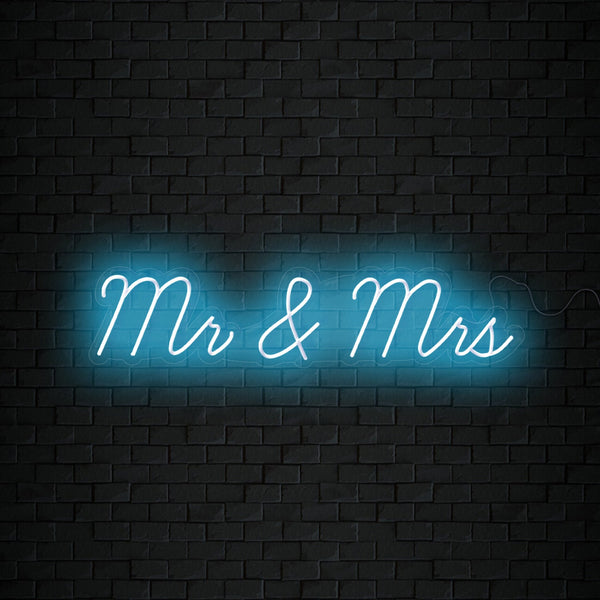 Mr and Mrs Neon Sign