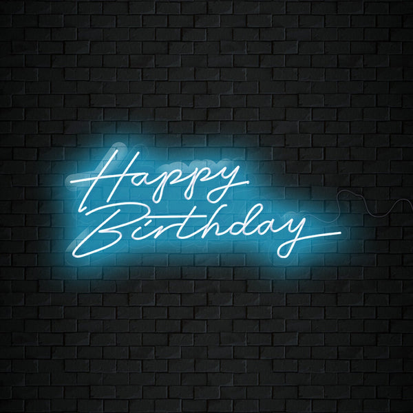 Happy Birthday Neon Sign
