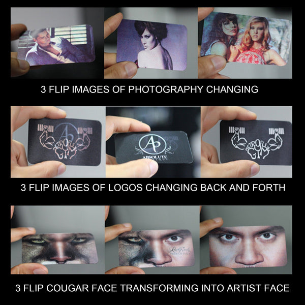 Lenticular 3D Postcards - Flip Effect