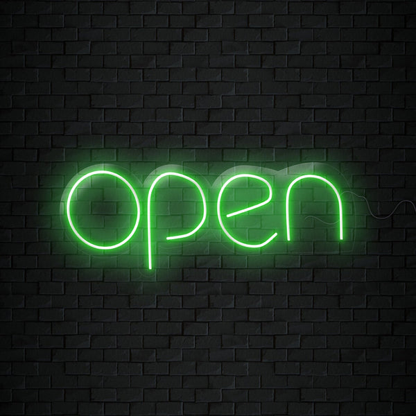 Open Neon Sign