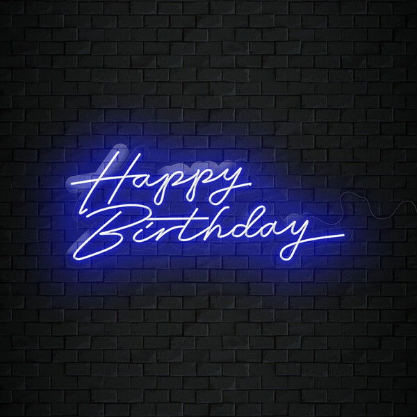 Happy Birthday Neon Sign