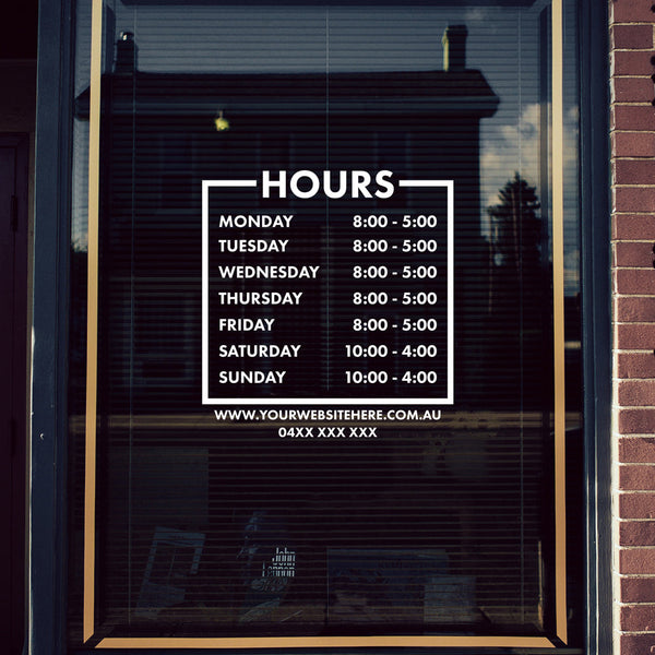 Store Business Hours