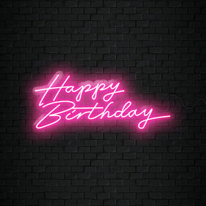 Open image in slideshow, Happy Birthday Neon Sign
