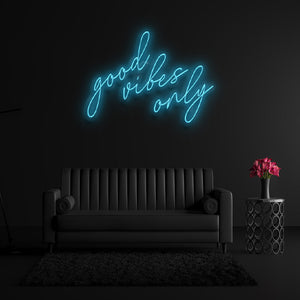 Open image in slideshow, Good Vibes Only Neon Sign
